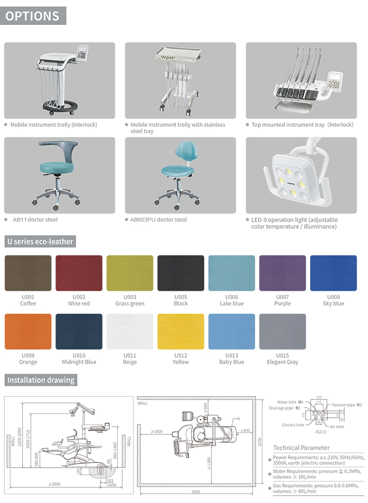 A570N Luxury Dental Unit